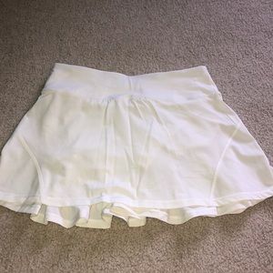White Lululemon skirt